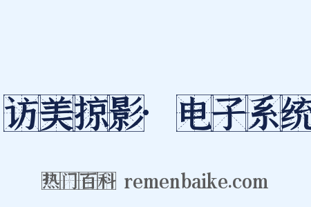 访美掠影·电子系统是什么意思的图片